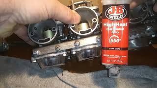 Yamaha XJ700X BS33 Carb Float Post Repair