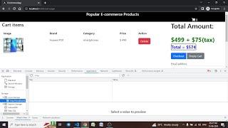 Ecommerce Website  using Angular | Storage data in localstorage Part-7