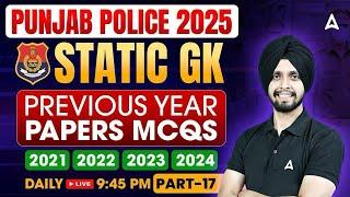 Punjab Police Bharti 2025 | Static Gk | Punjab Police Previous Year Questions | Top MCQs | Gagan Sir