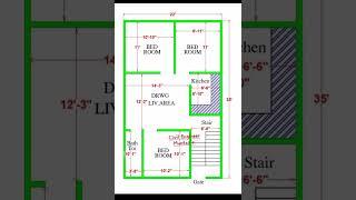 22X 35 KA HOUSE  PLAN PLEASE LIKE AND FOLLOW ME 