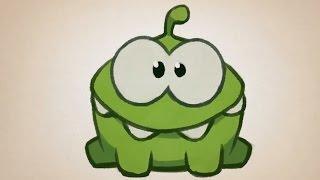 Как нарисовать Ам Няма - How to draw Om Nom (Cut the Rope)