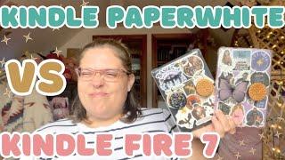 The Kindle PaperWhite VS The Kindle Fire 7! 