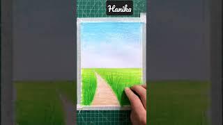 Simple and easy drawing of farm  #shorts #farming