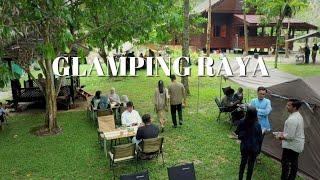 GLAMPING RAYA | VIEW RUMAH MELAYU TRADISIONAL | RIMBUN PEPOHON HIJAU