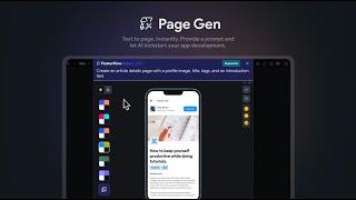 Text-to-App Page with AI | Page Gen | FlutterFlow AI Gen Release (1/4)