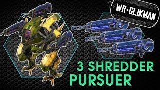 War Robots. Pursuer Shredder MK2 12 Lvl. Курито и Шредер МК2. На острие Атаки.