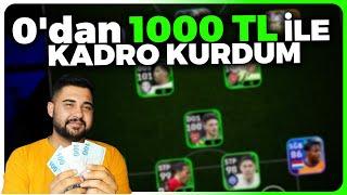 0'dan 1000 TL İLE KADRO KURDUM #3! BU HESABI SİZLERE VERİYORUM! eFootball Mobile 2024