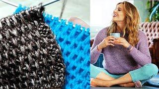 Узор  спицами со снятыми петлями. Slip stitch patterns.