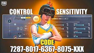 UPDATE 3.4 !!BEST SENSITIVITY CODE+CONTROL SETTINGS BGMI/PUBG MOBILE