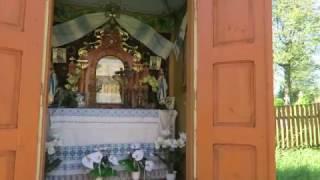 Interior of the small wooden chapel in Voloshchyna - circa - 1794.