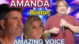 AMERICAN GOT TALENT AMAZING VOICE SINGER SINGS AMANDA by Boston