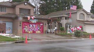 Northern California communities with large Christmas displays prepare for strong winds