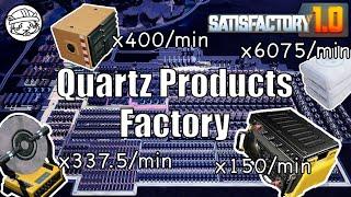 Super efficient Crystal Oscillator, Computer and Radio Control Unit Factory [Satisfactory1.0]