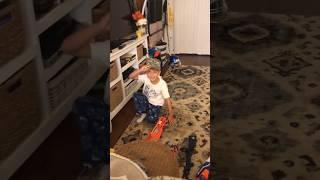 "He Thought It Was Just a Nerf Gun Battle… Until This Surprise Happened! " #shorts