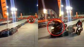 ktm rc 200 live crash | When You Think You are Fast And This Happens | is he deliberately hit him?