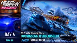 Day 6 (Thin Ice) Koenigsegg Jesko Absolut Special Event | NFS No Limits