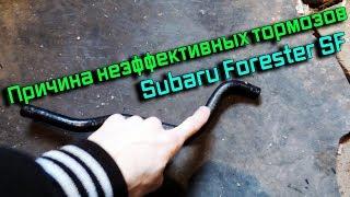 Решение проблемы плохих тормозов на Subaru Forester SF