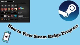 How to View Steam Badge Progress