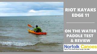 Riot Edge 11 Touring Kayak - On The Water Paddle Test - Norfolk Canoes