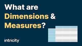 What are Dimensions and Measures?