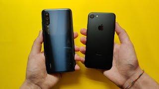 Xiaomi Mi 9 Lite vs iPhone 7 - Speed Test!