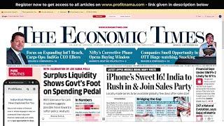 9 September 2024 | The Economic Times Newspaper | Daily Finance & Business News Analysis