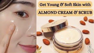 Best Anti aging & Glowing Skin Almond Night cream | DIY Skin Whitening & Anti aging Cream #antiaging