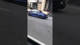 Lamborghini Aventador blue horse