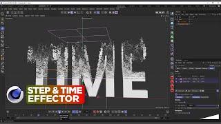 C4D Step and Time Effector Explained - Cinema 4D Mograph Effectors