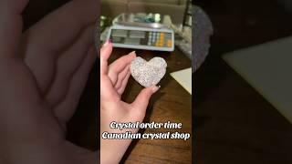 Quick beautiful crystal order #crystals #heart #crystalshop #canada