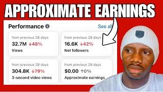 Approximate Earnings on Facebook Page