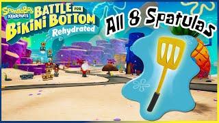 Bikini Bottom (Hub World) - All Golden Spatulas | SpongeBob Battle for Bikini Bottom - Rehydrated