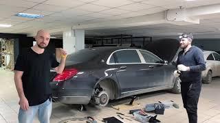 Замена тормозных колодок на Мерседес S 222 Maybach