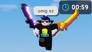 i got rageblade in 1 minute LOL (Roblox Bedwars)