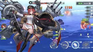 Azur Lane Noob Guide :  example 13-4 (max threat) mob clearing fleet