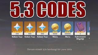 300 PRİMOGEM REDEEM CODES 5 3 NEW VERSION CODES GENSHIN IMPACT