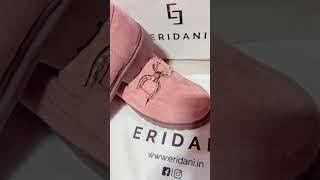 Eridani Embellished Peach Jocelyn Loafers || Eridani Shoes