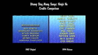 Disney Sing Along Songs Heigh Ho Credits Comparison B