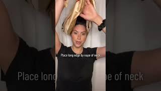 How to protect your Wavy Hair for bedtime | Silk Scarf Wrap Tutorial