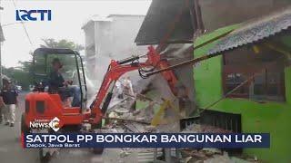 Puluhan Bangunan Liar di Depok Dibongkar Paksa Satpol PP #SeputariNewsPagi 06/09