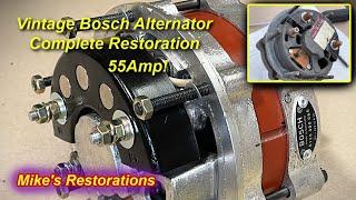 Vintage Bosch 55Amp Alternator Complete Restoration!