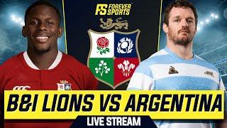 BRITISH & IRISH LIONS vs ARGENTINA 2025 Live Commentary | British & Irish Lions Tour 2025