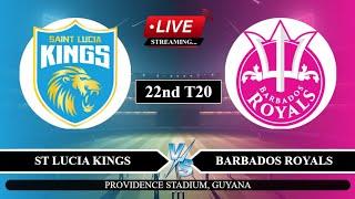 Live: SLT vs BR 22nd T20 Live | CPL Live Score | St Lucia vs Barbados Live