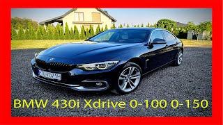 BMW f36 Gran Coupe 430i XDrive 2017 252HP 350NM Acceleration 0-100 0-150 Dragy