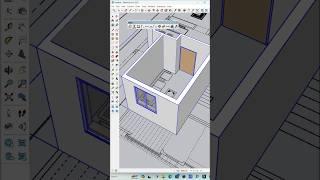 Automatic create wall, Door & Window in SketchUp Pro with Extension #viral #new #sketchup