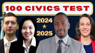 One Easy 2X Answer for USCIS Citizenship Exam 100 Civics US Citizen Test Questions, Ciudadania 2025