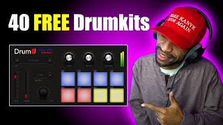 Drum8 FREE Drum VST Plugin By Audiolatry And Cool Wav Review And Demo (40 FREE Drumkits)