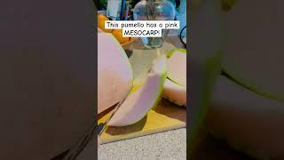 POMELO W/ PINK MESOCARP shorts #asmr #mesocarp #viral #satisfying #youtubeshorts #shortsfeed