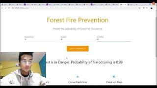 Deploy ML Model On Webpage|Python(Flask)| Forest Fire Prevention Using AI