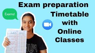 Exam Preparation Timetable with Online Classes | Exam timetable | Bani's Fun Place